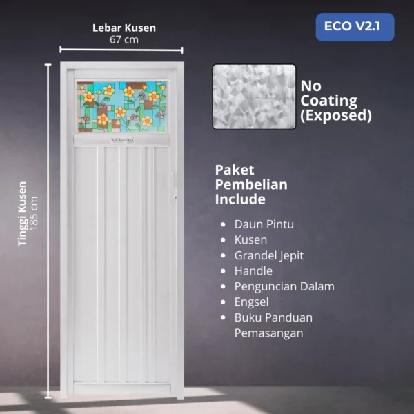 pintu kamar mandi galvalum wkd eco