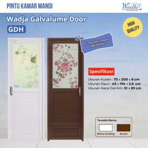 Wadja Galvalume Door - Glass Door Half