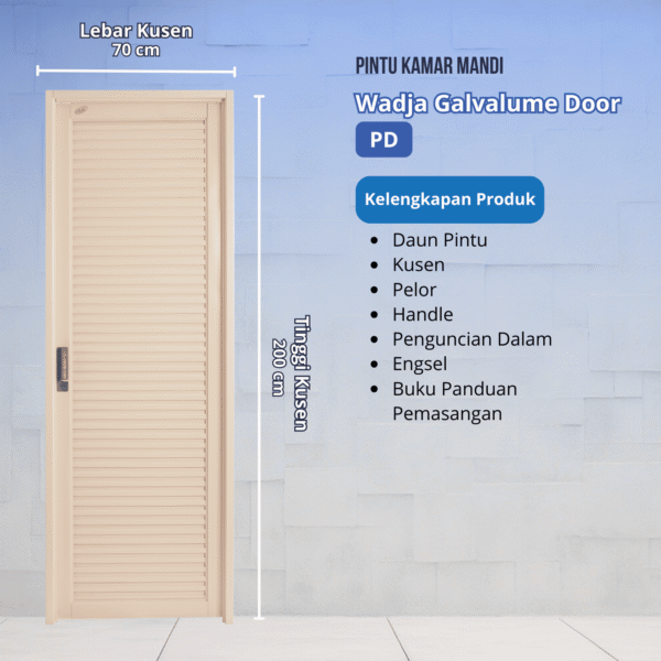 WADJA GALVALUME DOOR PD22 Wadja Galvalume Door - Public Door