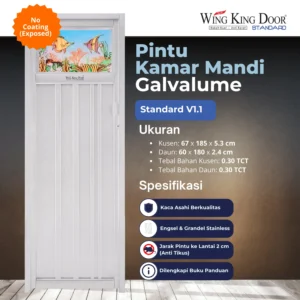pintu kamar mandi galvalum wkd standard