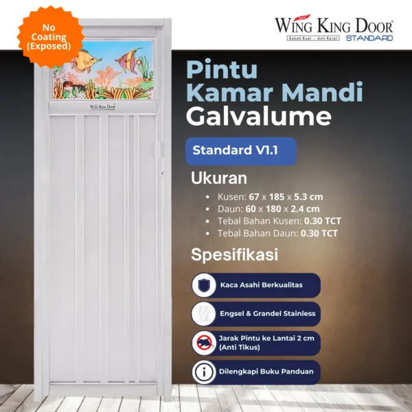 pintu kamar mandi galvalum wkd standard