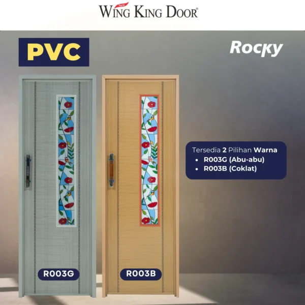 pintu kamar mandi pvc cermin rocky r003