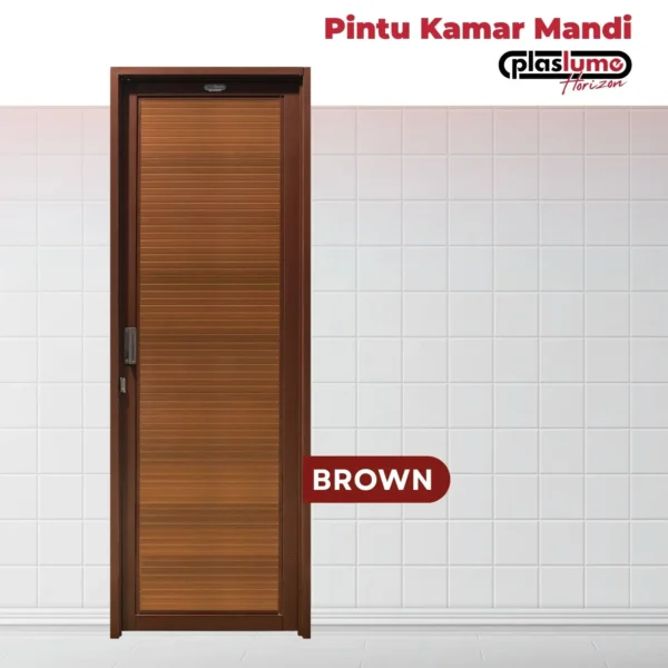 Inspirasi kamar mandi dengan pintu Plaslume Horizon.