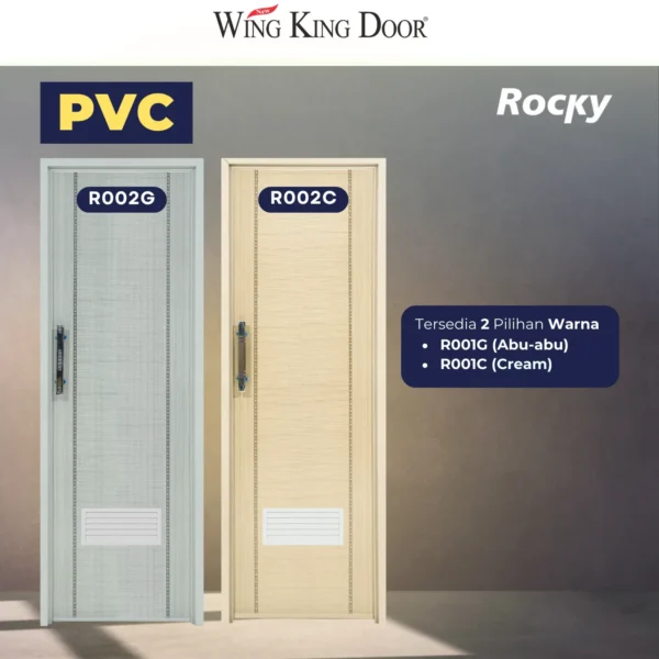 pintu kamar mandi pvc rocky r002