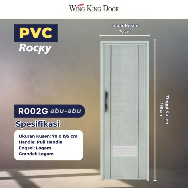 pintu kamar mandi pvc rocky r002.