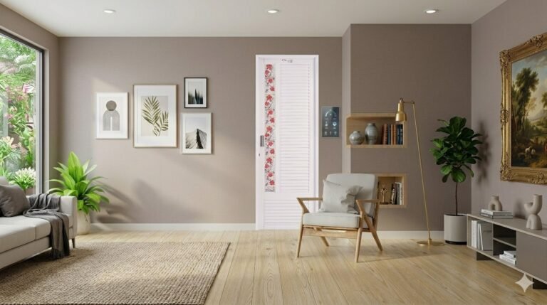 pintu kamar mandi retak