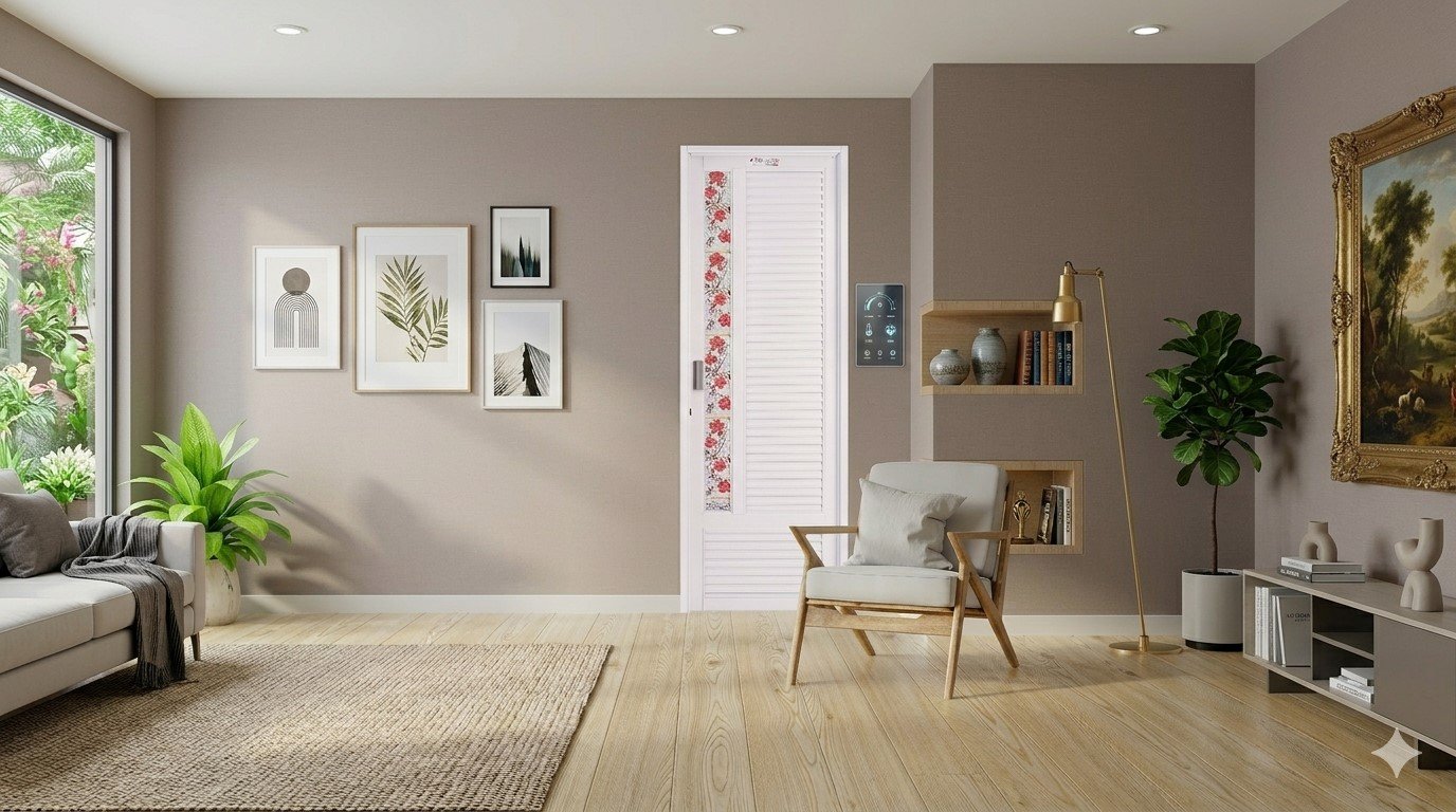 pintu kamar mandi retak