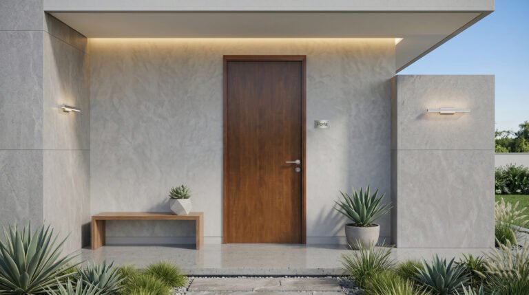 pintu baja motif kayu