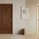 pintu baja minimalis motif kayu