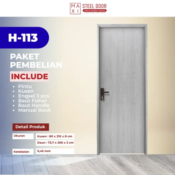 pintu baja minimalis maxi steel door