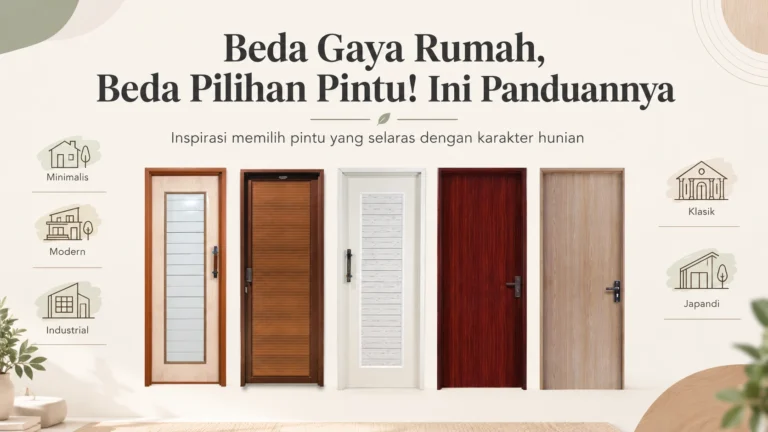 Beda Gaya Rumah, Beda Pilihan Pntu.