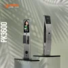 Desain premium panel depan 420mm dan belakang 430mm Porta Smart Lock PK3600 warna hitam aluminium alloy.