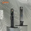 Desain premium panel depan dan belakang Porta Smart Lock PC2000 warna black dari material CNC aluminum.