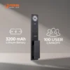 Baterai Lithium 3200 mAh dan port daya darurat USB type C pada bagian bawah Porta Smart Lock PC6000