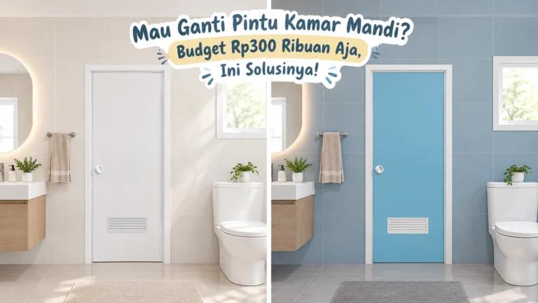 Pintu Kamar Mandi Budget Rp.300 Ribuan.