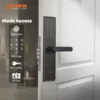 4 Mode akses kunci pintu digital Porta Smart Lock PZ1600 meliputi fingerprint password kartu IC dan kunci manual.